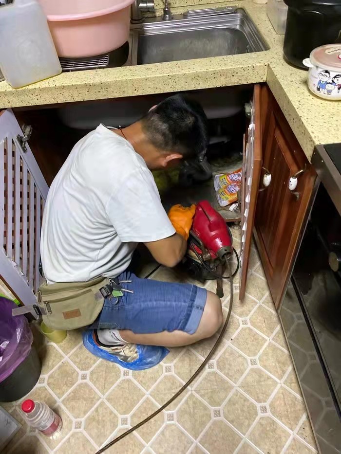 万江街道通下水道